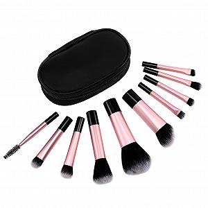 Набор мини-кистей для макияжа Beatifufu 10 шт. из синтетического волокна - Фото 1