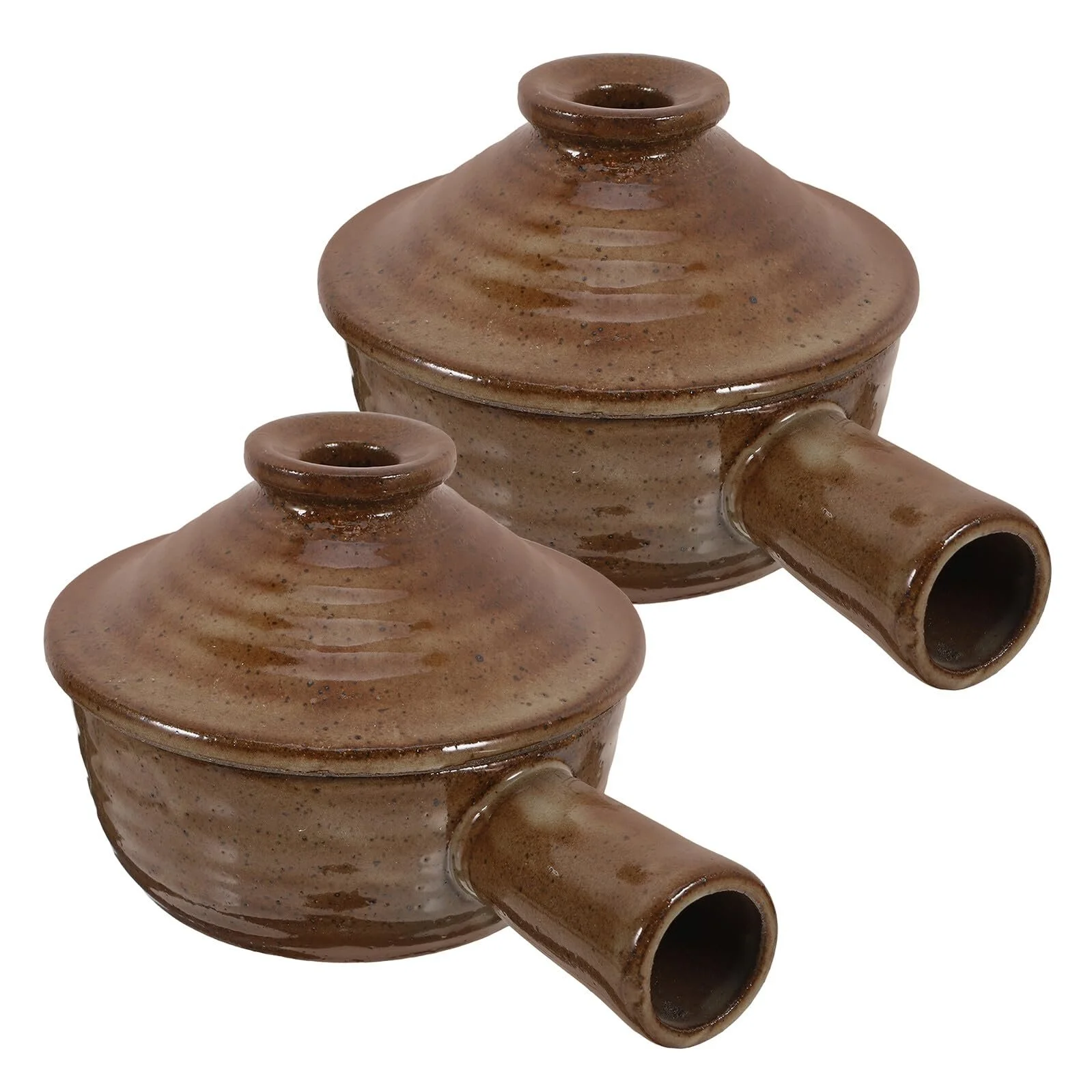 Набор форм для запекания Sosoport керамические с крышками 2 шт, фото №1