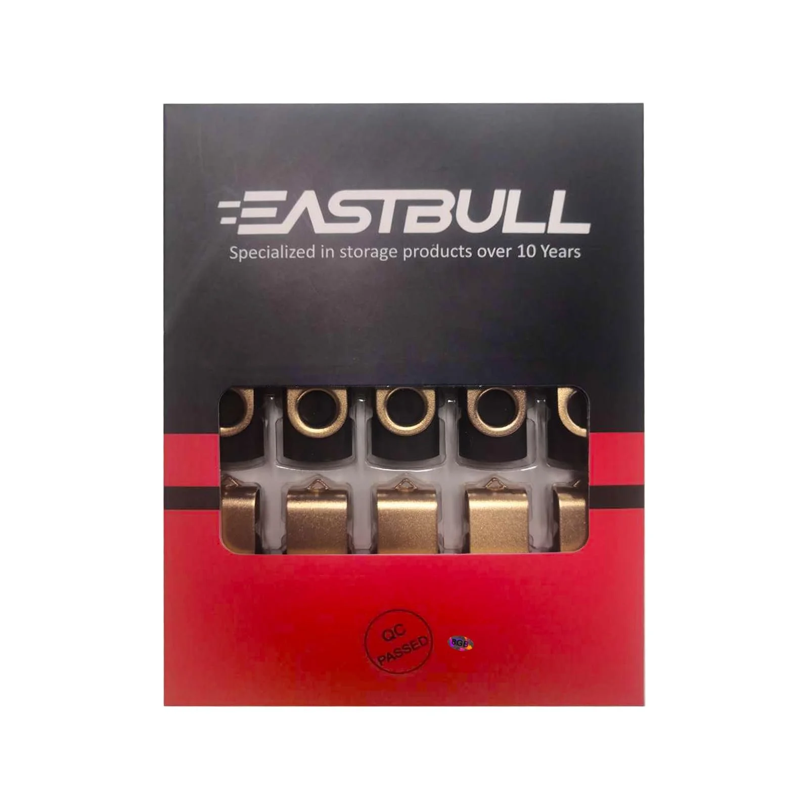 USB-флеш-накопичувач EASTBULL 2.0 8 GB Gold (упаковка 10 шт.), фото №7 USB-флеш-накопичувач EASTBULL 2.0 8 GB Gold (упаковка 10 шт.), фото №7