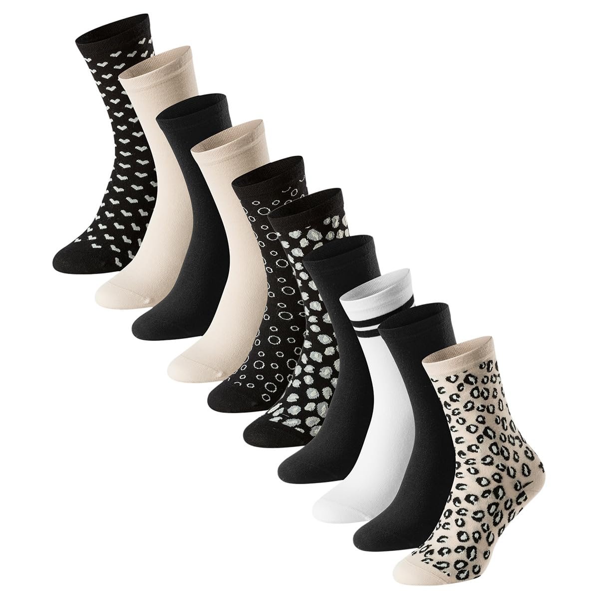 Носки Schiesser Bluebird - 10 пар - Технология Fresh, препятствующая возникновению запаха - Идеальная посадка и длительный комфорт - Стабильные размеры, легкая в уходе хлопковая смесь, фото №1