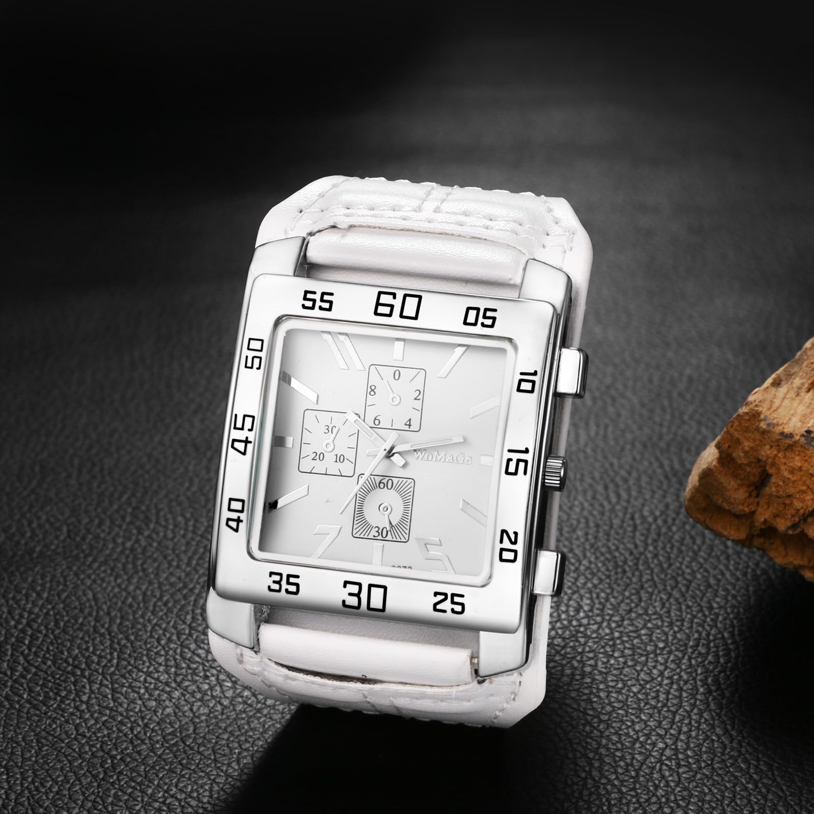 Годинник Silverora Чоловічий Steampunk Кварцовий Ремінець Шкіра Великий Циферблат Арабські Цифри, фото №4 Годинник Silverora Чоловічий Steampunk Кварцовий Ремінець Шкіра Великий Циферблат Арабські Цифри, фото №4