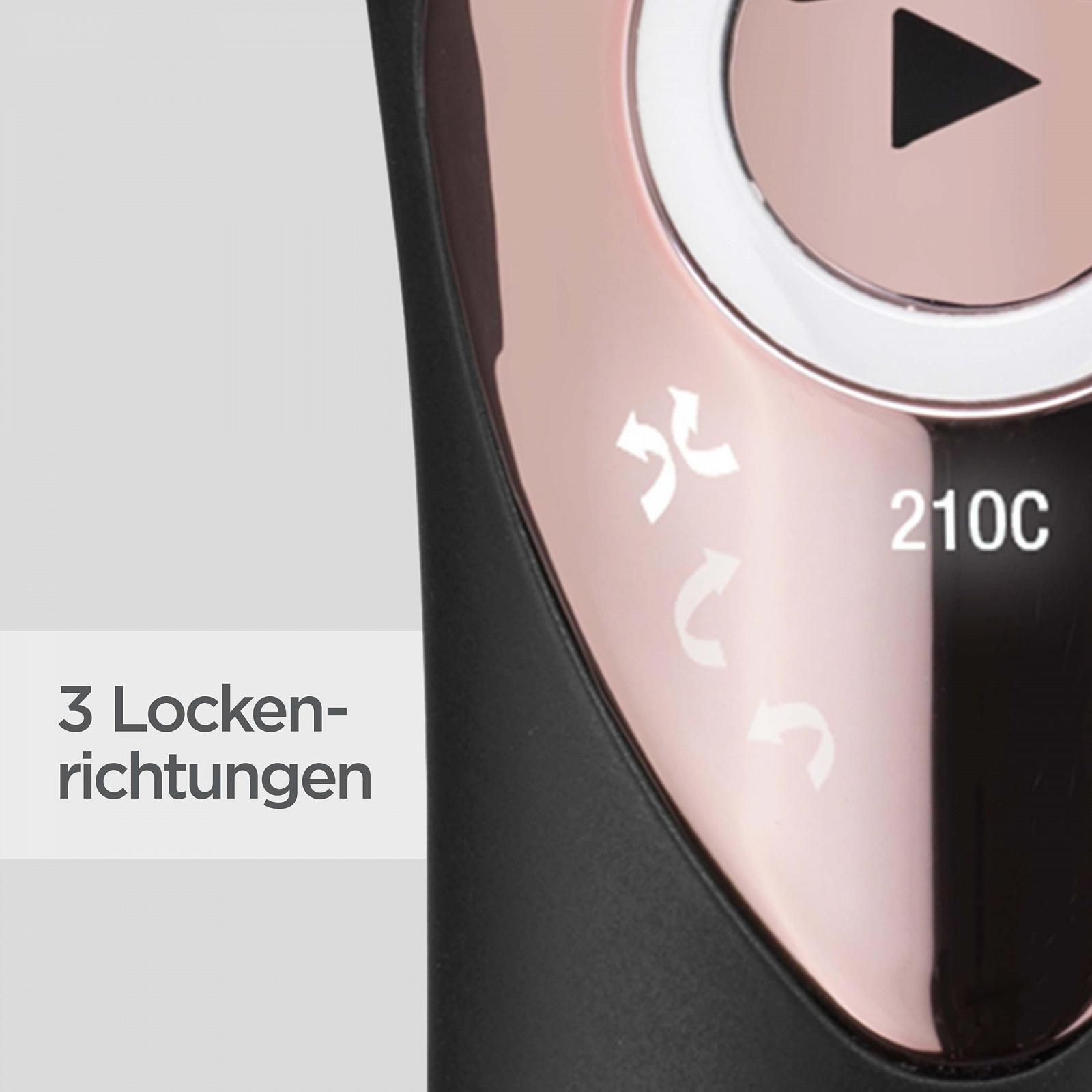 Автоматична плойка BaByliss Curl Secret Lite C1031E 19 мм Чорна та рожеве золото, фото №4 Автоматична плойка BaByliss Curl Secret Lite C1031E 19 мм Чорна та рожеве золото, фото №4