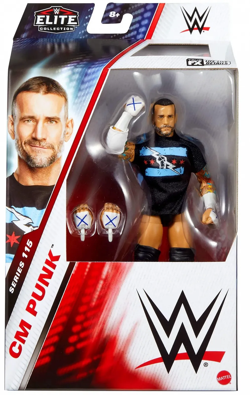 Фігурка Mattel WWE Elite Series 115 CM Punk / 15 см / + з аксесуарами JCH99, фото №2 Фігурка Mattel WWE Elite Series 115 CM Punk / 15 см / + з аксесуарами JCH99, фото №2