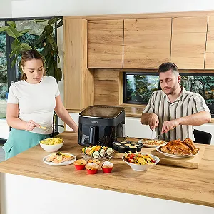 Мультипіч Yoer FryVision AF04BK 6.5 л 6-в-1 1700 Вт 12 програм чорна ціна на synthetic.ua - Фото 1 Мультипіч Yoer FryVision AF04BK 6.5 л 6-в-1 1700 Вт 12 програм чорна synthetic.ua - Фото 1
