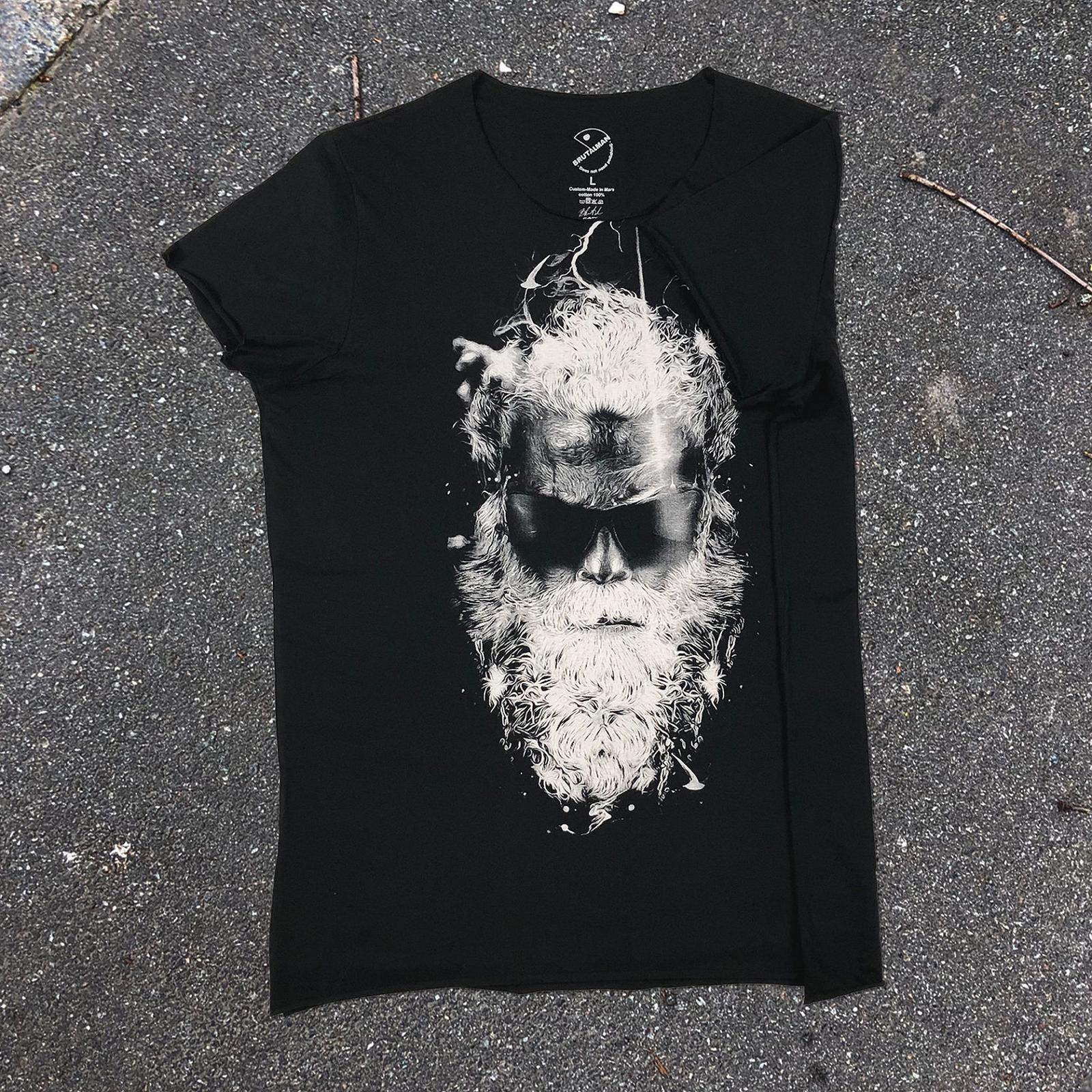 Футболка Brutal man с принтом Борода черная 3XL, фото №2