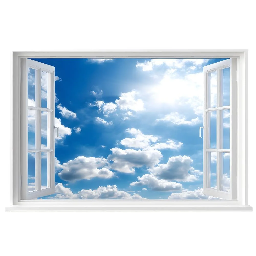 Наклейка на стіну SUPERDANT 3D Вид з вікна 82 x 54.6 см, фото №3