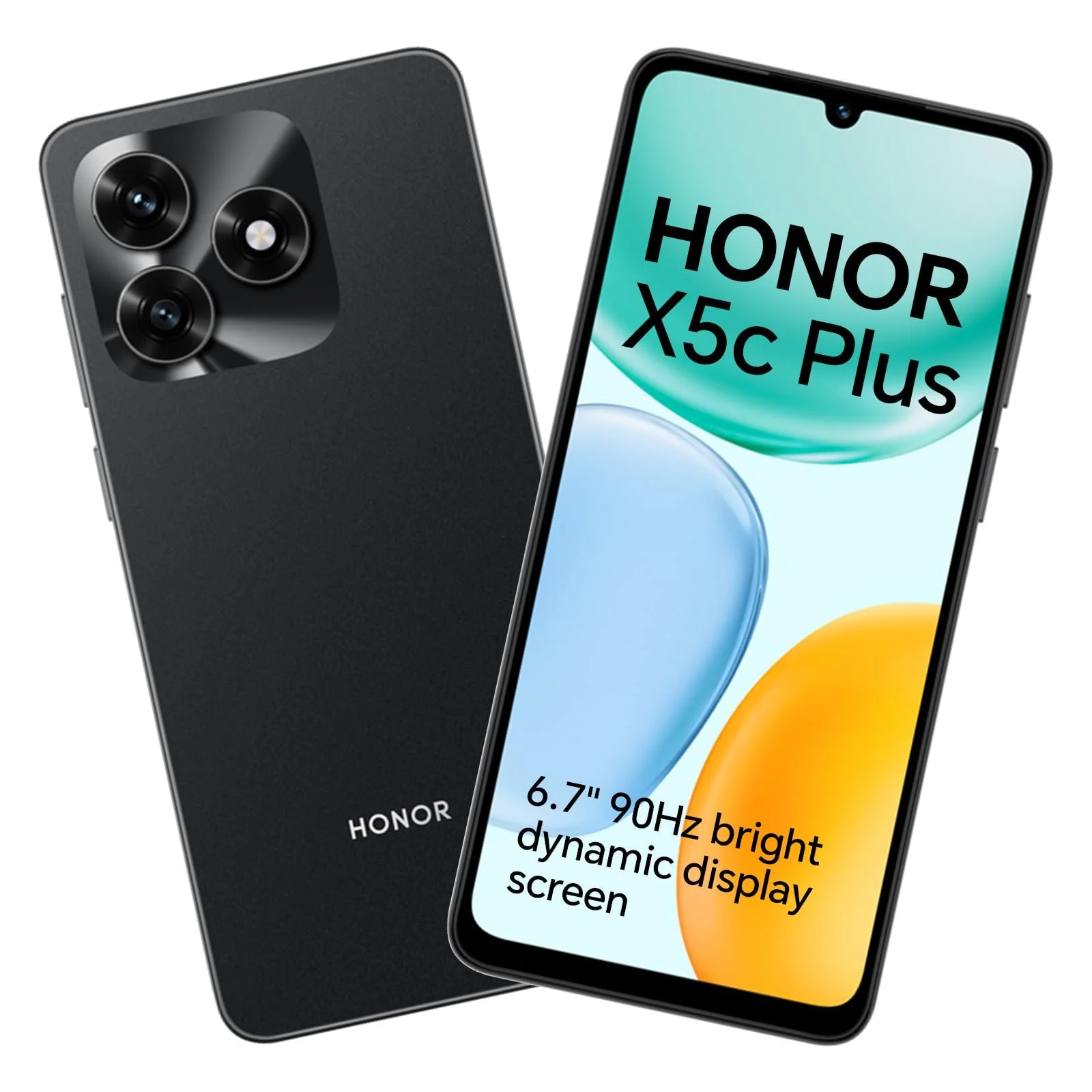 Смартфон HONOR X5c Plus Dual SIM 4G 4ГБ RAM 128ГБ ROM 6,74 дюйма 90Гц 50Мп 5130мАг Android 15 Black, фото №1