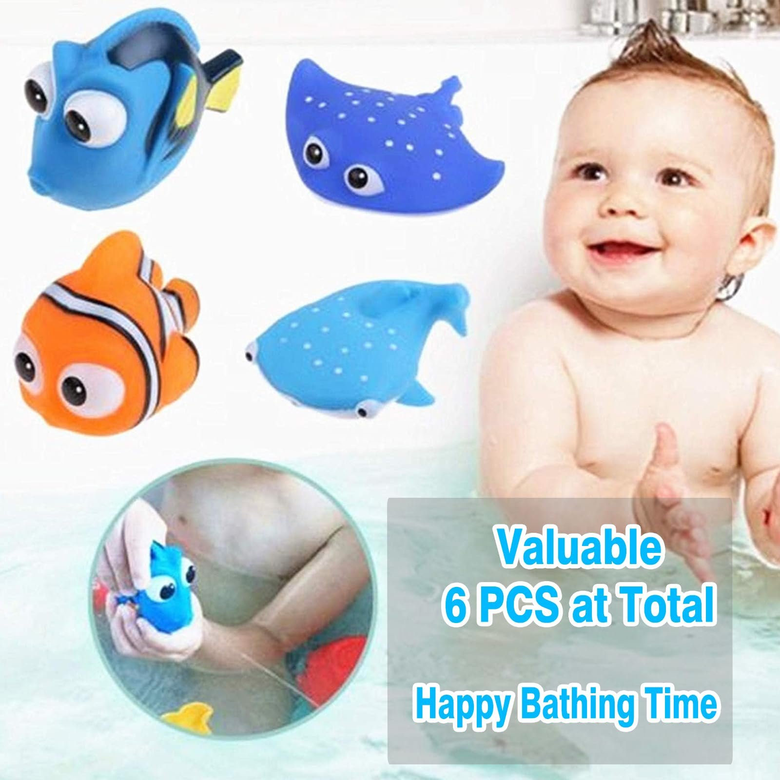 Игрушка для ванны Рыба разноцветная, фото №4