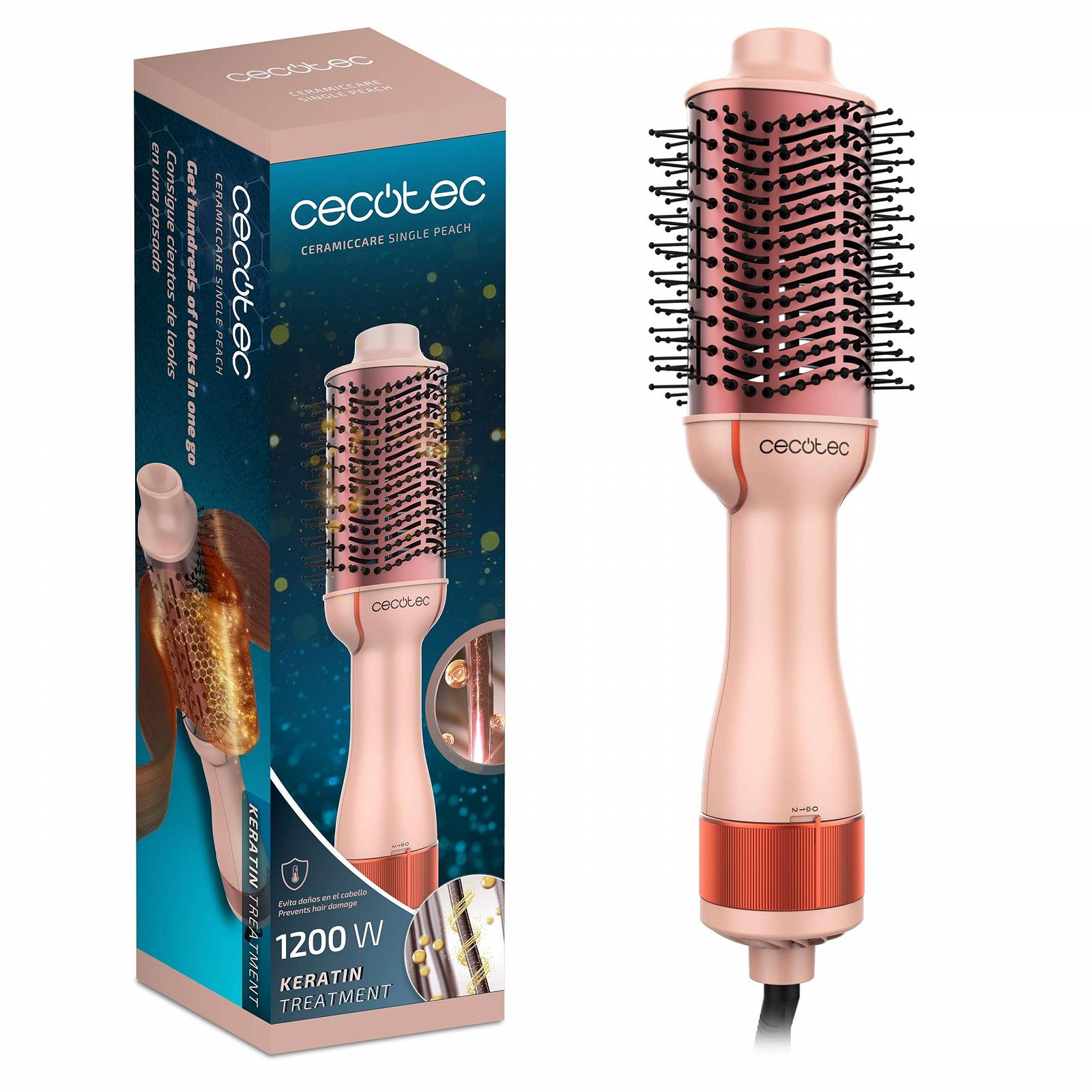 Фен-щітка Cecotec CeramicCare Single Peach 1200 Вт, фото №1