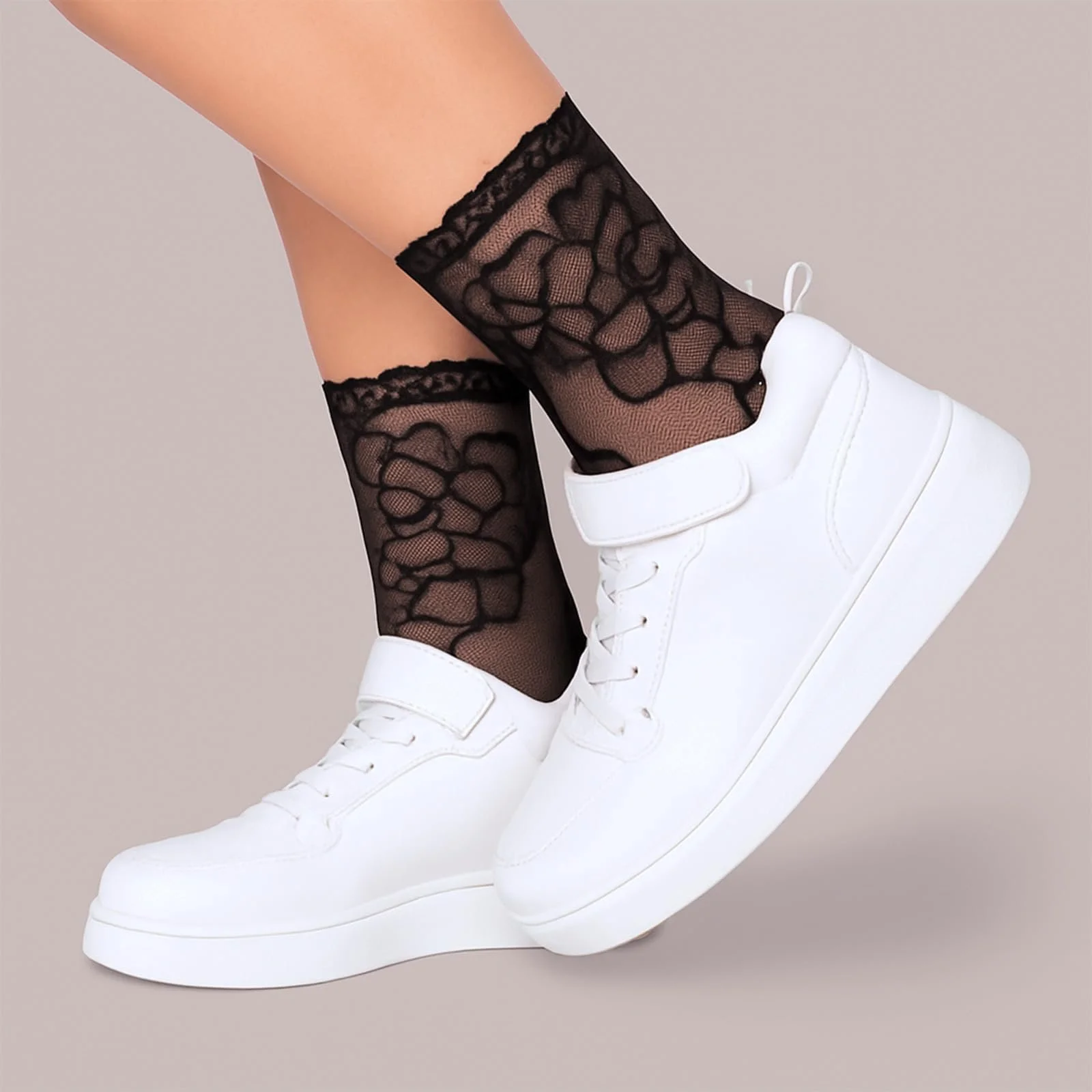 Носки с кружевом Женские, 12 пар, фото №7