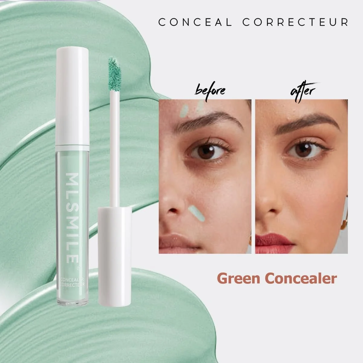 Коректор KARLOR Набір стіків 3 шт. Зелений Рожевий Фіолетовий Коректор для очей, фото №4