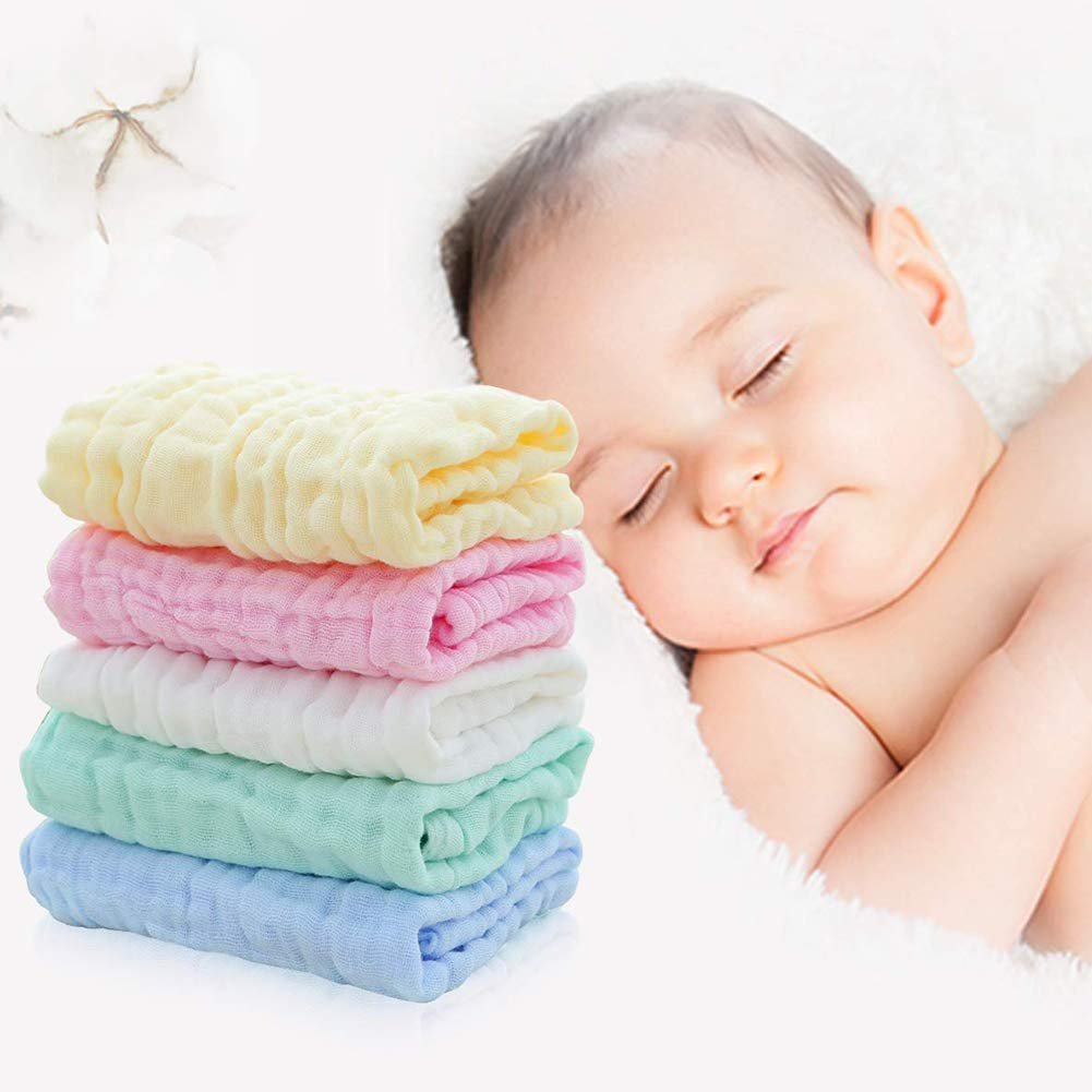 Рушники Worldly Baby, муслінові серветки для немовлят, для чутливої шкіри, 30 x 30 см, фото №3