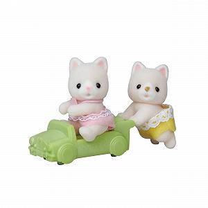 Ляльки SYLVANIAN FAMILIES A2004324 Silk Cat Twins Cat кольорові - Фото 1