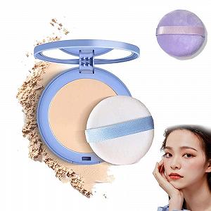 Пудра GAGK Matte Perfection прессованная матовая для лица водостойкая 4 в 1 Ivory - Фото 1