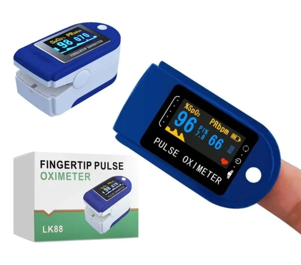 Пульсоксиметр Fingertip LK88 Pulse Oximeter Бело-синий, фото №1 Пульсоксиметр Fingertip LK88 Pulse Oximeter Бело-синий, фото №1