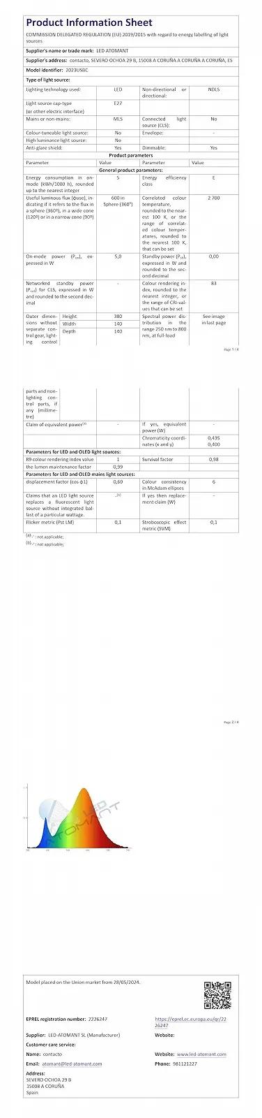 Настільна лампа LED ATOMANT Touch Dimmable USB A+C 3 рівні яскравості Бежевий, фото №16