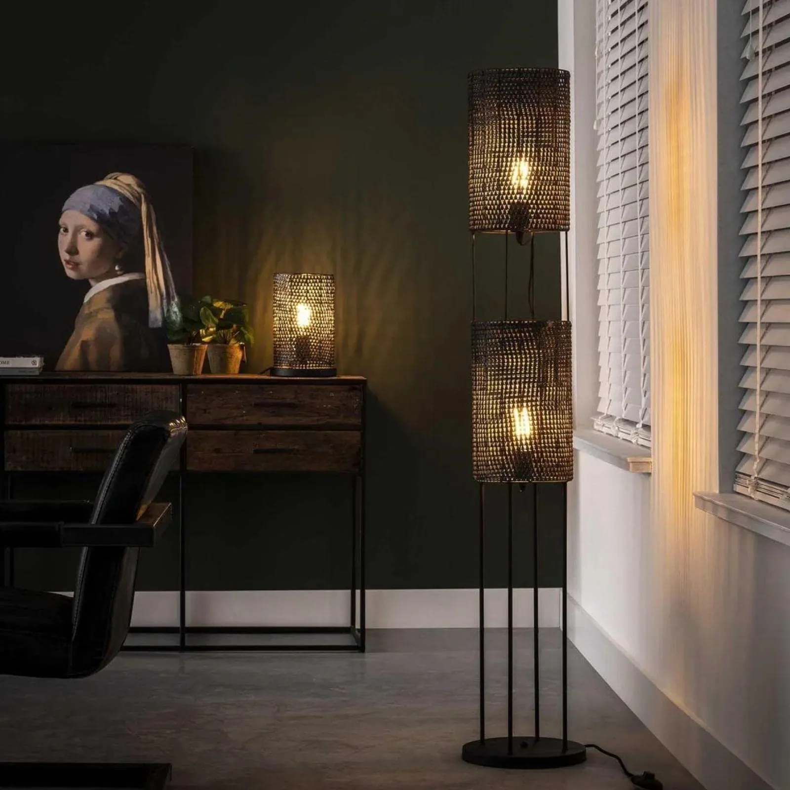 Настільна лампа famlights Lino Industrial Vintage E27, фото №3