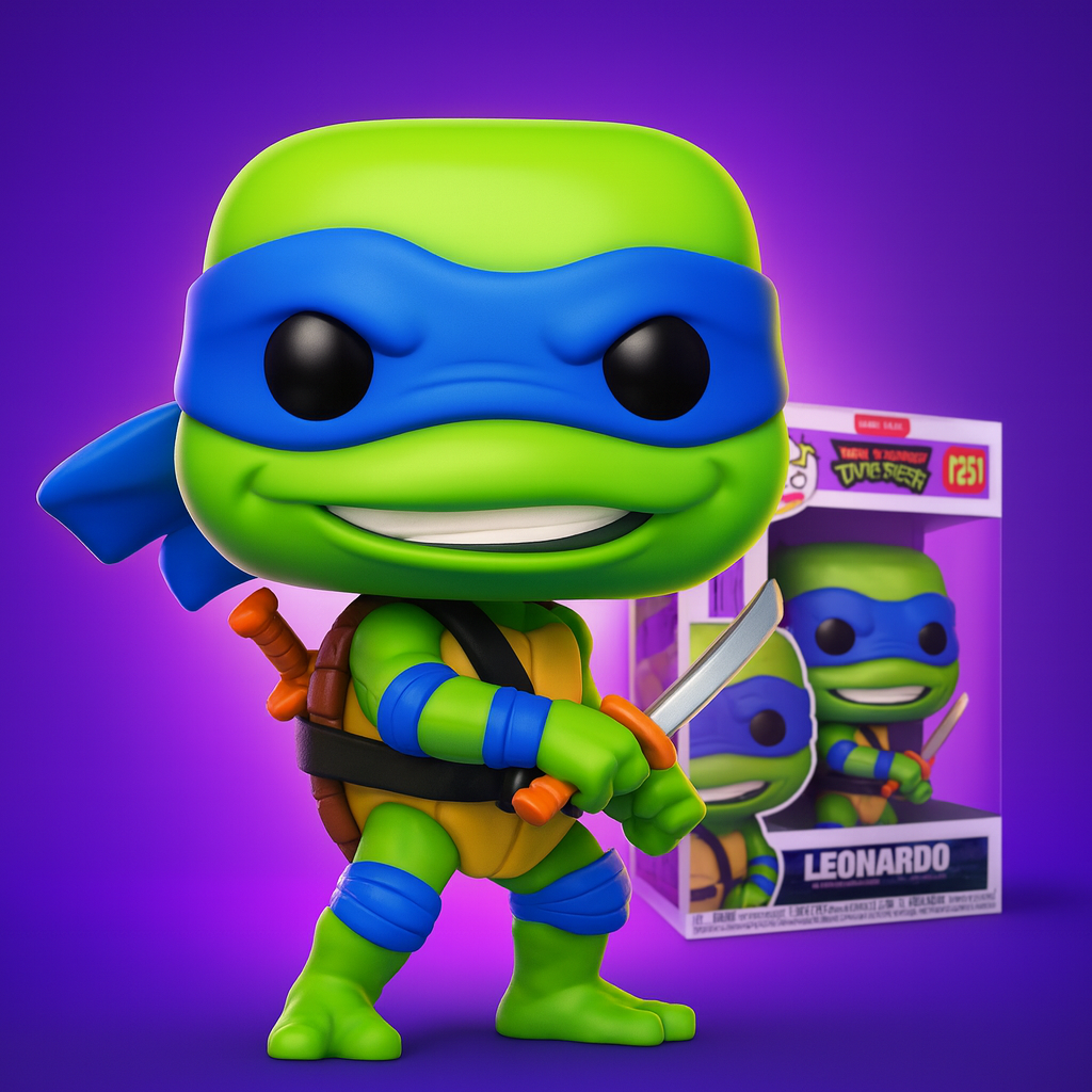 Фігурка Funko Pop Фанко Поп Черепашки-ніндзя TMNT Леонардо Leonardo Ninja Turtles 10см №1391, фото №2 Фігурка Funko Pop Фанко Поп Черепашки-ніндзя TMNT Леонардо Leonardo Ninja Turtles 10см №1391, фото №2
