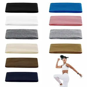 Набор из 10 спортивных повязок для волос. - Фото 1