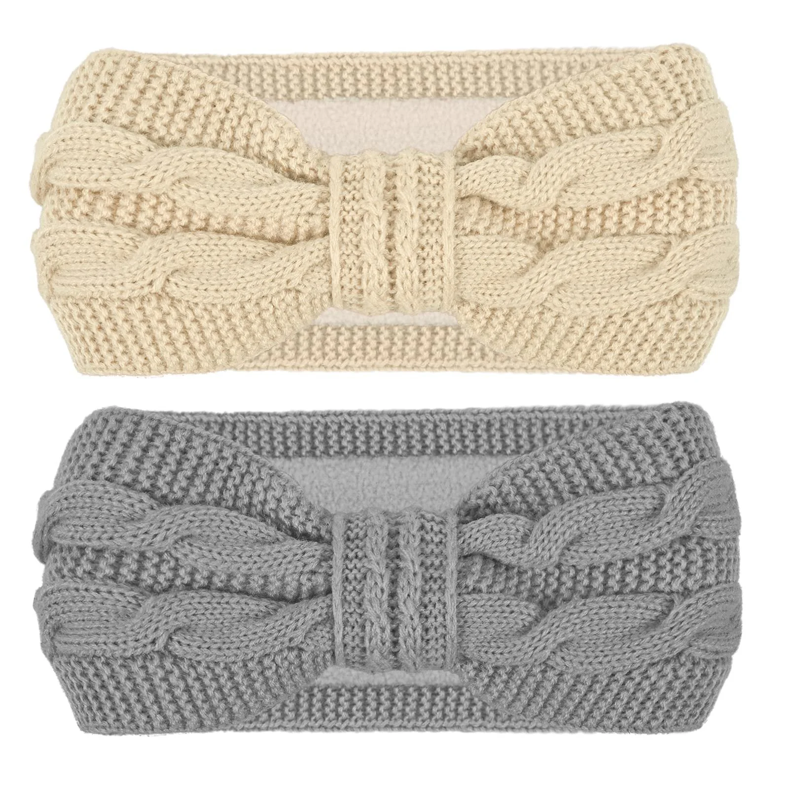 В'язана Пов'язка на Голову HOOWA з Флісом, фото №1