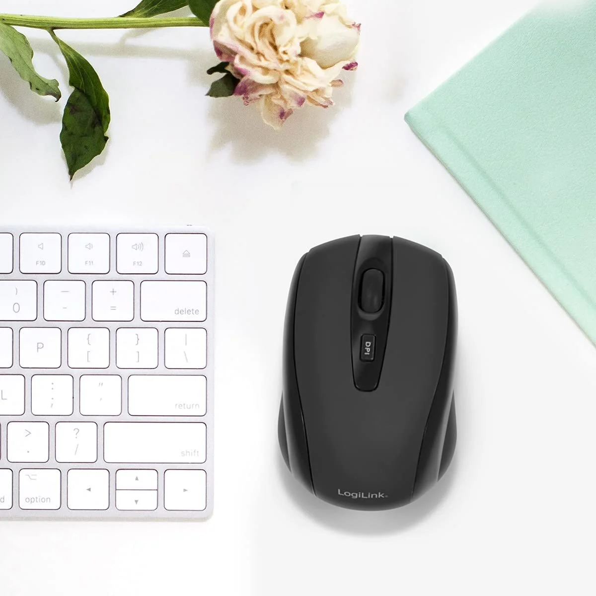 Миша LogiLink Micro 2.4G Optical Wireless Чорний, фото №5 Миша LogiLink Micro 2.4G Optical Wireless Чорний, фото №5