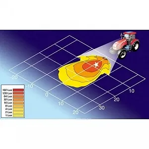 Рабочая фара HELLA 1G0 996 176-111 для ATLAS COPCO KRONE TEREX MANITOU synthetic.ua - Фото 1