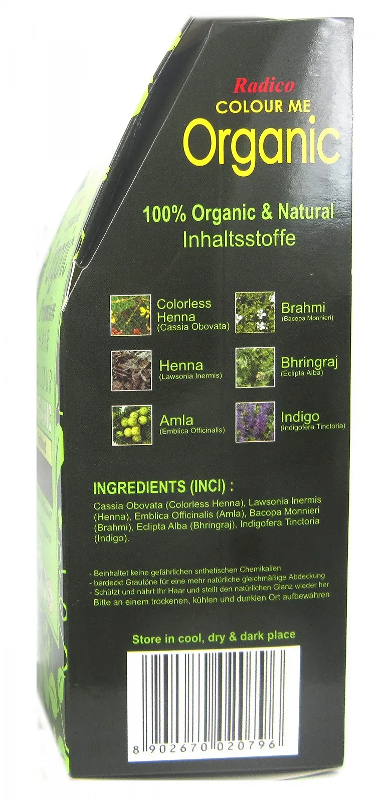 Фарба для волосся Radico Colour Me Organic Рослинна Рудий Блонд, фото №2