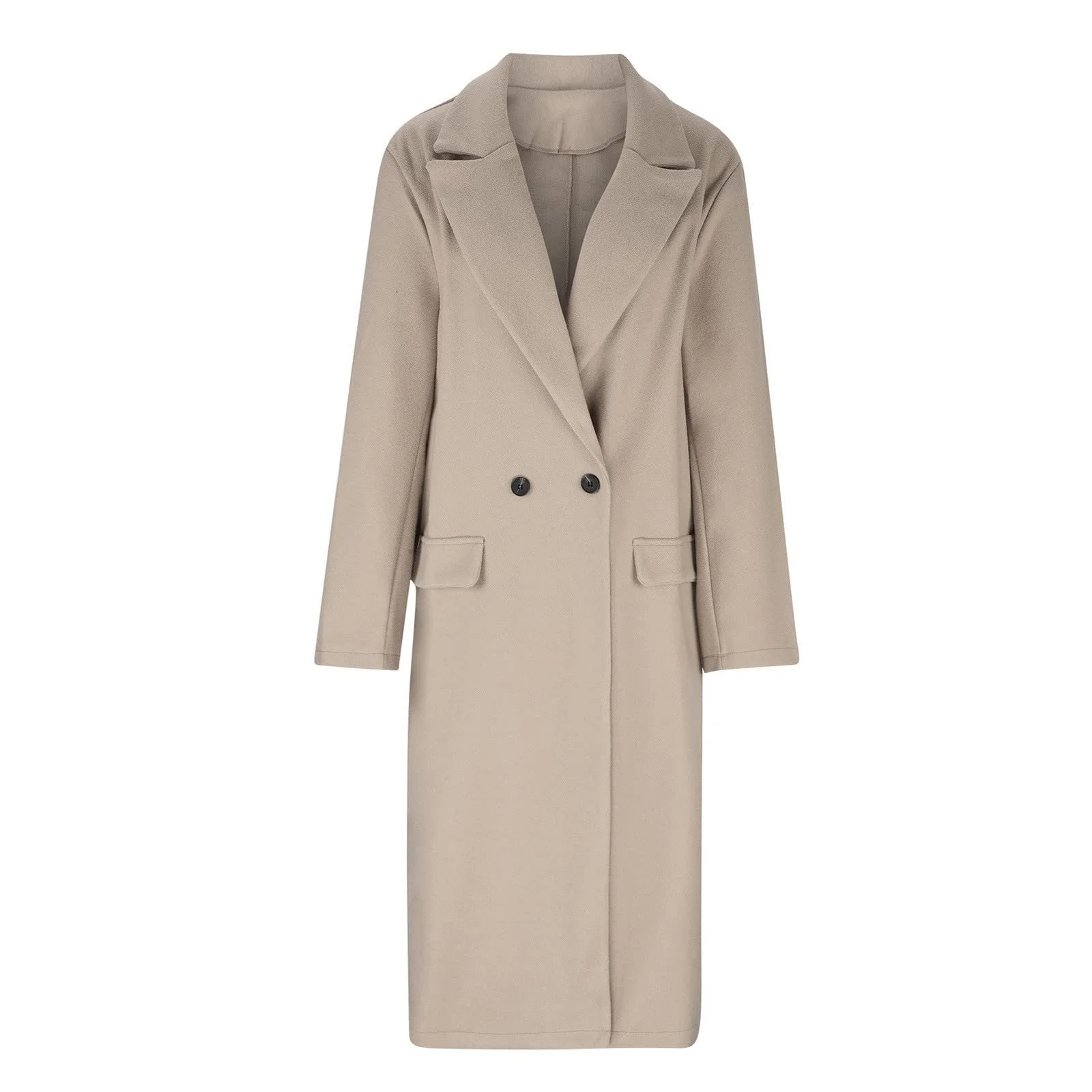 Тренч Жіночий TURWXGSOd Двобортний Довгий, фото №3