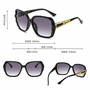 Солнцезащитные очки AYNKH Овальные Ретро Multicolor, 3 шт synthetic.ua - Фото 1