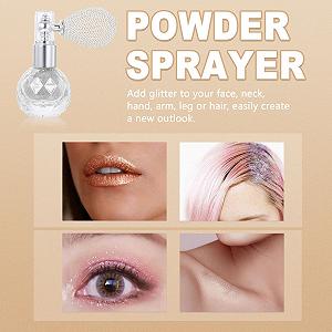 Спрей FOMIYES Glitter Silver Nail Hair Makeup Pack of 7 synthetic.ua - Фото 1