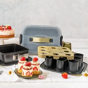 Форма для десертів та запікання Zenker Bake, Click & Go 34 x 24,5 x 8 см з кришкою synthetic.ua - Фото 1