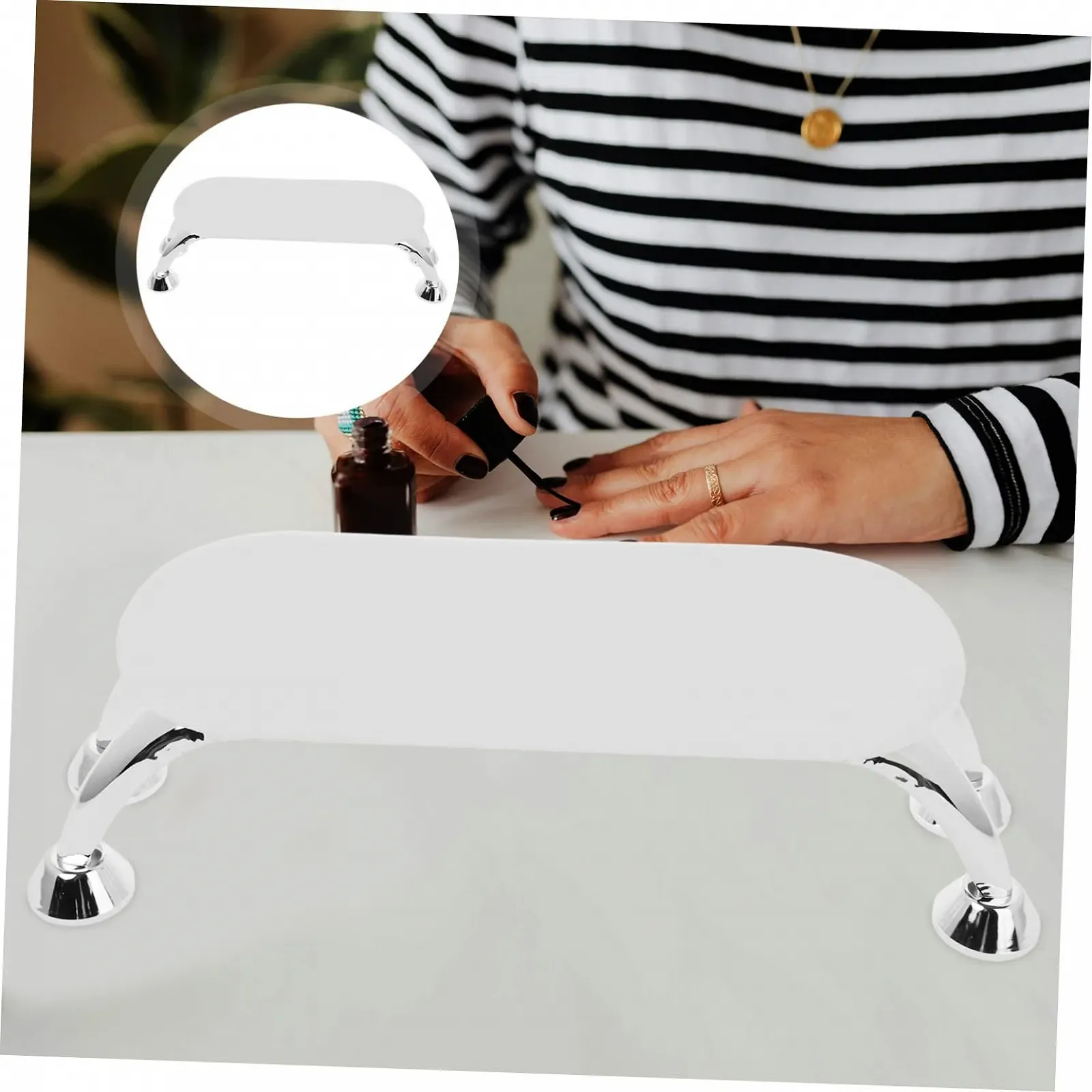 Підставка для рук Ipetboom для манікюру Залізна Біла, фото №9