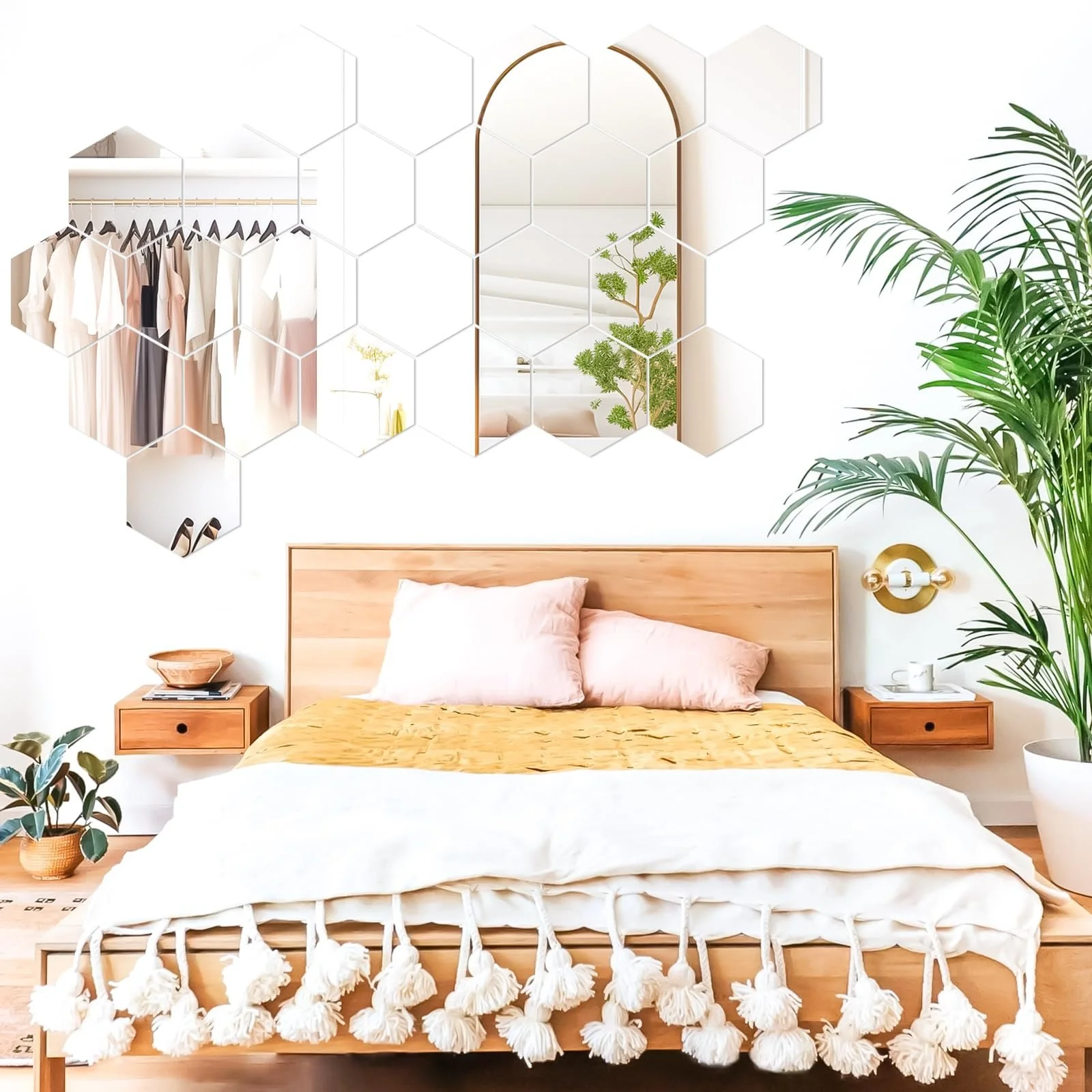 Дзеркальні наклейки Hexagon Mirror Acrylic 24 шт. Самоклеючі Шестикутні, фото №2 Дзеркальні наклейки Hexagon Mirror Acrylic 24 шт. Самоклеючі Шестикутні, фото №2