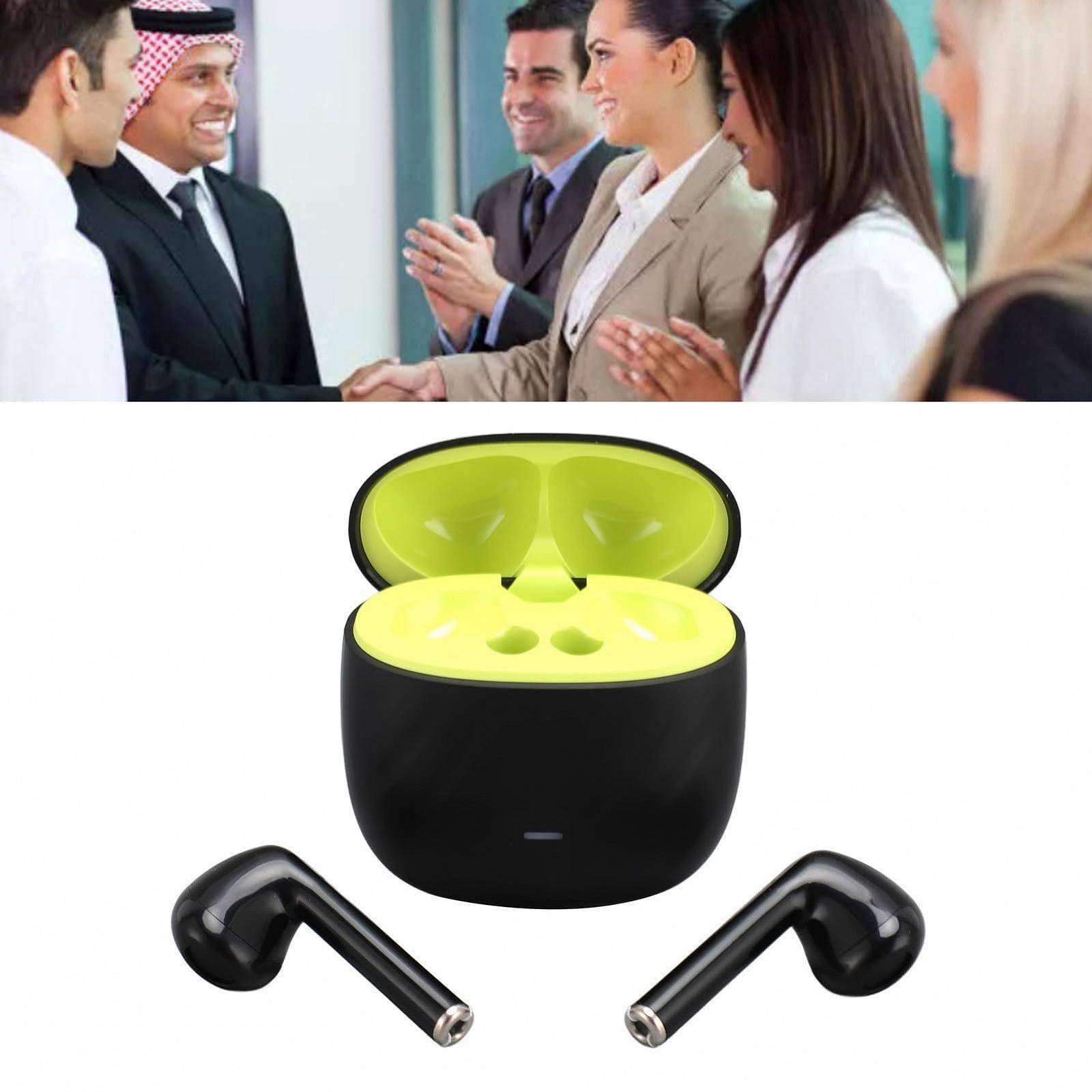 Навушники-перекладачі Bluetooth Dpofirs, бездротові, шумозаглушення, підтримка 84 мов, водонепроникні HiFi стерео, колір чорний, фото №7