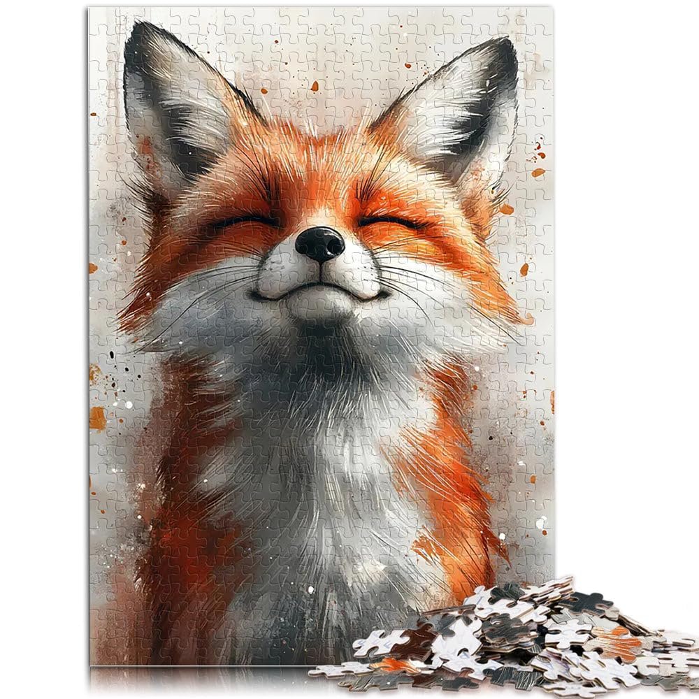 Пазл Smiling Fox Акварельная лиса 1000 элементов 38 x 26 см, фото №2 Пазл Smiling Fox Акварельная лиса 1000 элементов 38 x 26 см, фото №2