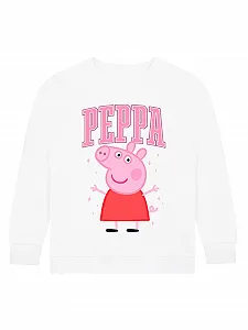 Peppa Pig Пуловер Дитячий Бавовняний світшот Peppa Pig для дівчат - Фото 1