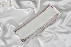 Повязка на голову с узлом Sleepdown Ivory White synthetic.ua - Фото 1