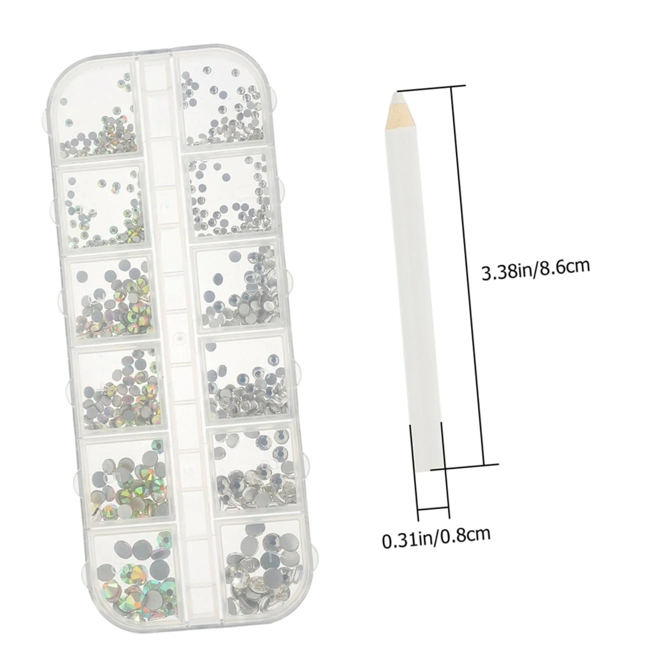 Клей для страз FOMIYES Набор для лица 3D Блестки для ногтей Подвеска для ногтей Стекло, фото №2