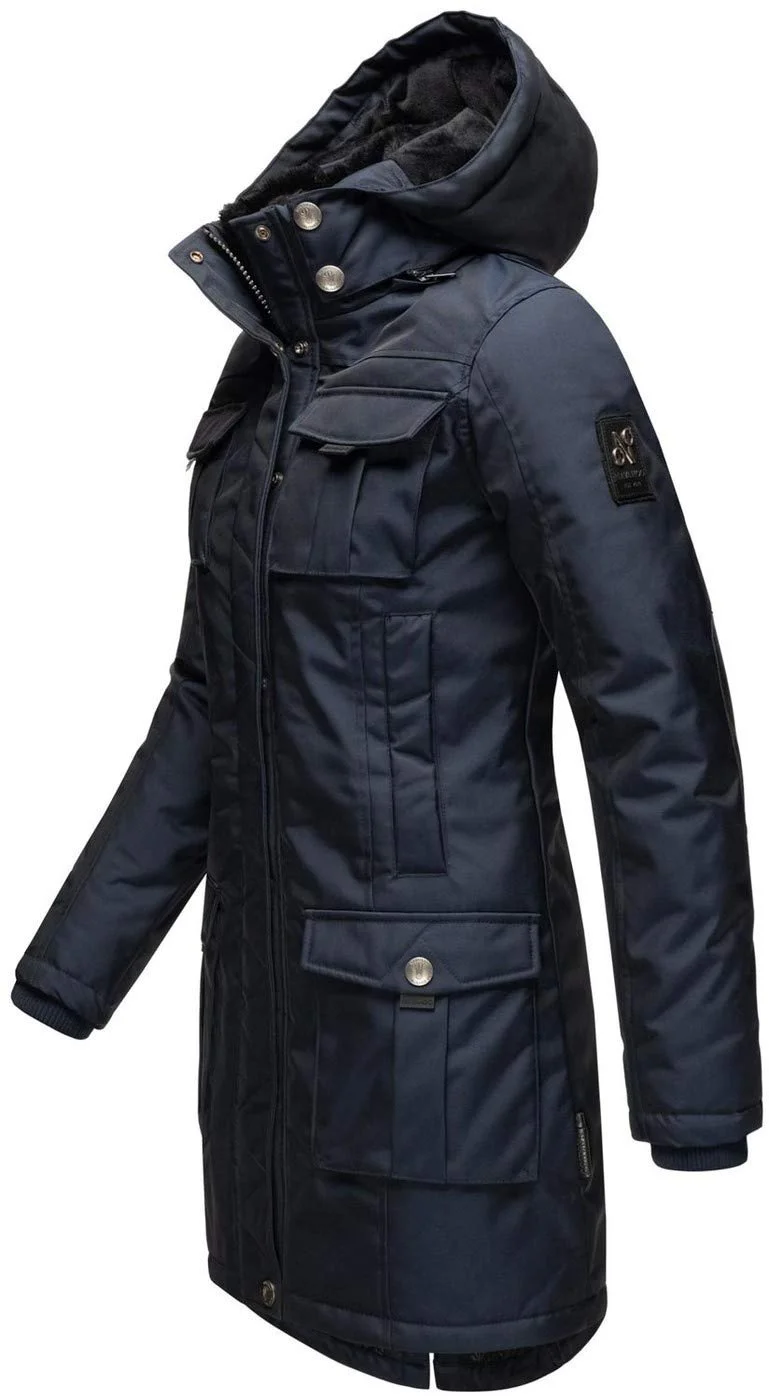 Жіноча зимова куртка Navahoo Парка B845 з підкладкою зі штучного хутра, фото №3