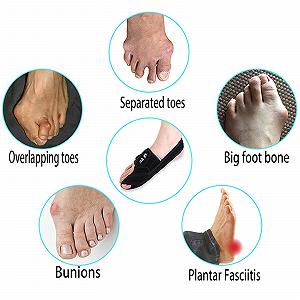 Коректор Hallux Valgus Pedic Великий Роздільник для Пальців Ніг, Зручна та Дихаюча Тканина, Синій, 1 Пара synthetic.ua - Фото 1