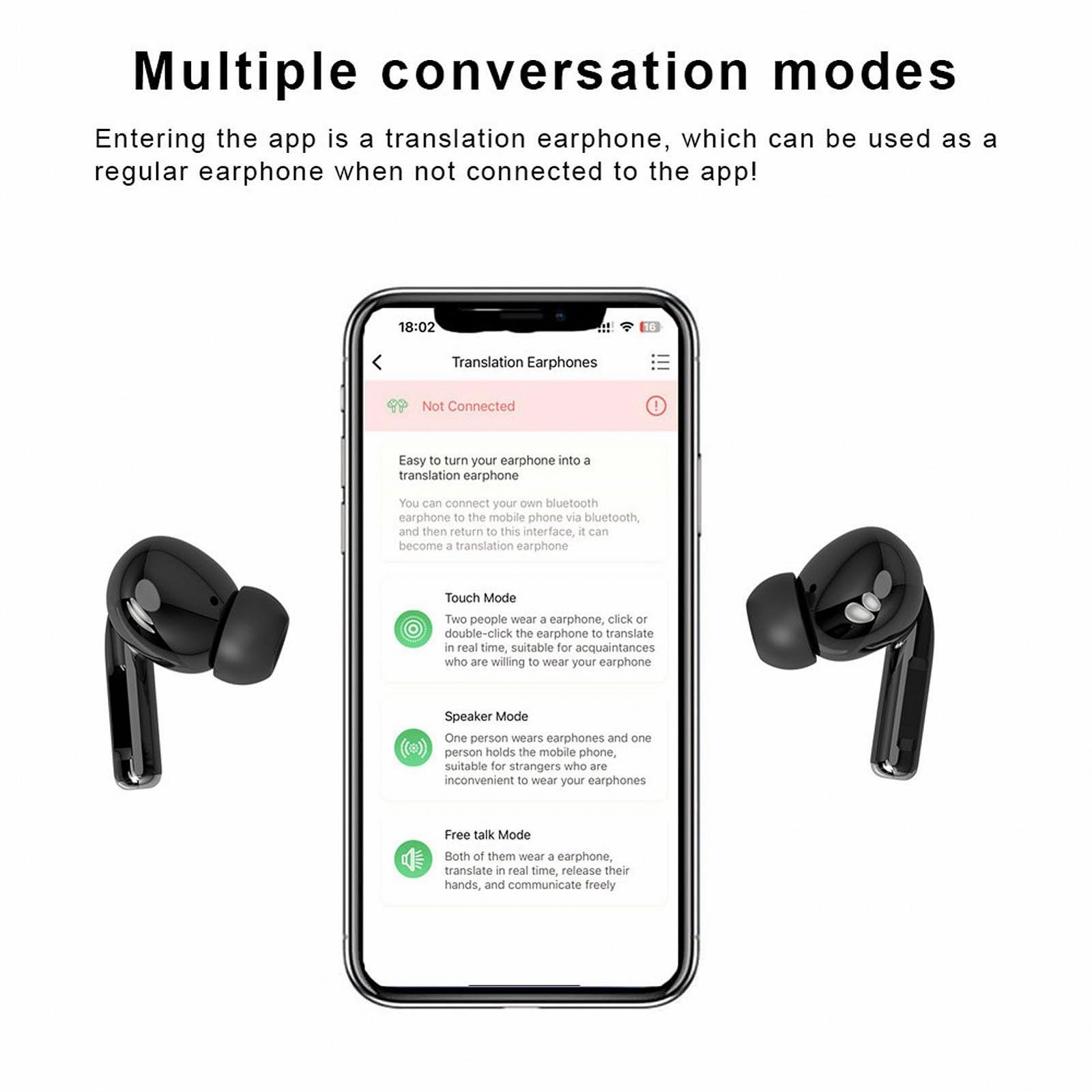 Наушники-переводчики 2-в-1, 100 языков, перевод акцентов в реальном времени, онлайн, фото №4