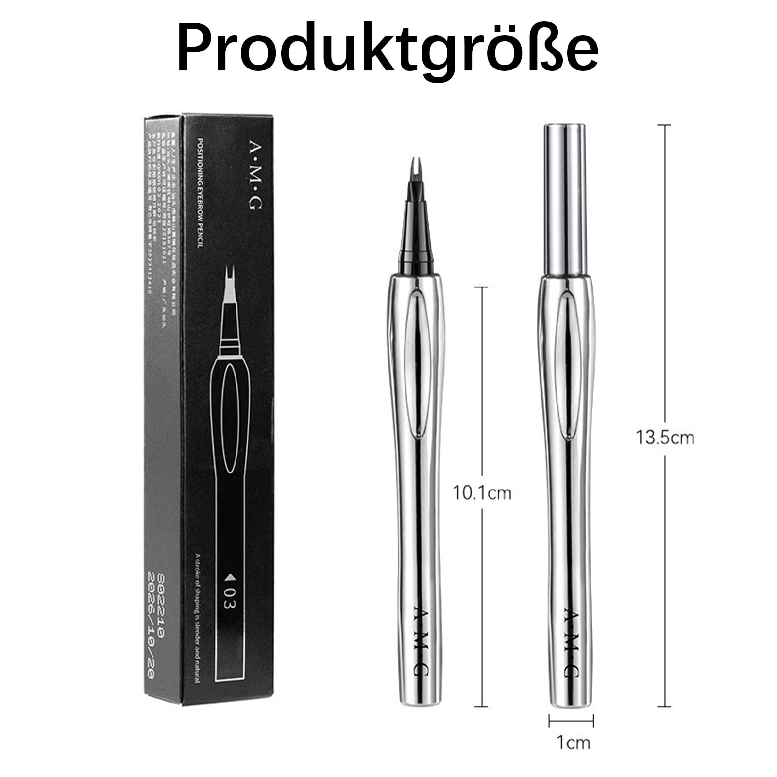 Олівець для брів Waterproof Quick Drying Durable Чорний, фото №6