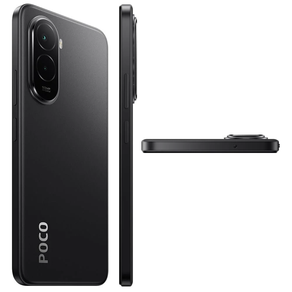 Смартфон XIAOMI Poco M7 4G 8+256GB Black аккумулятор 7000 мАч 33 Вт 6,9" дисплей двойная камера AI 50 Мп 144 Гц NFC IP64 с зарядным устройством, фото №2