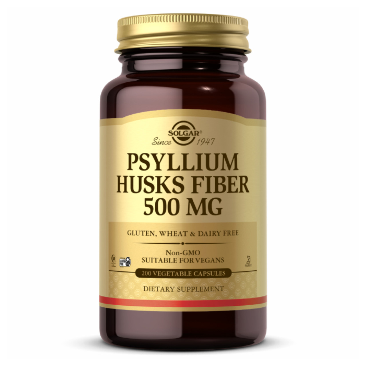 Psyllium Husks Fiber 500 mg 200 Vcaps, фото №1