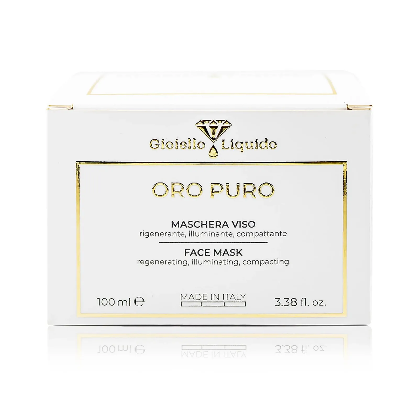 Маска для обличчя з чистою гіалуроновою кислотою - колоїдне золото - відновлює, фото №3