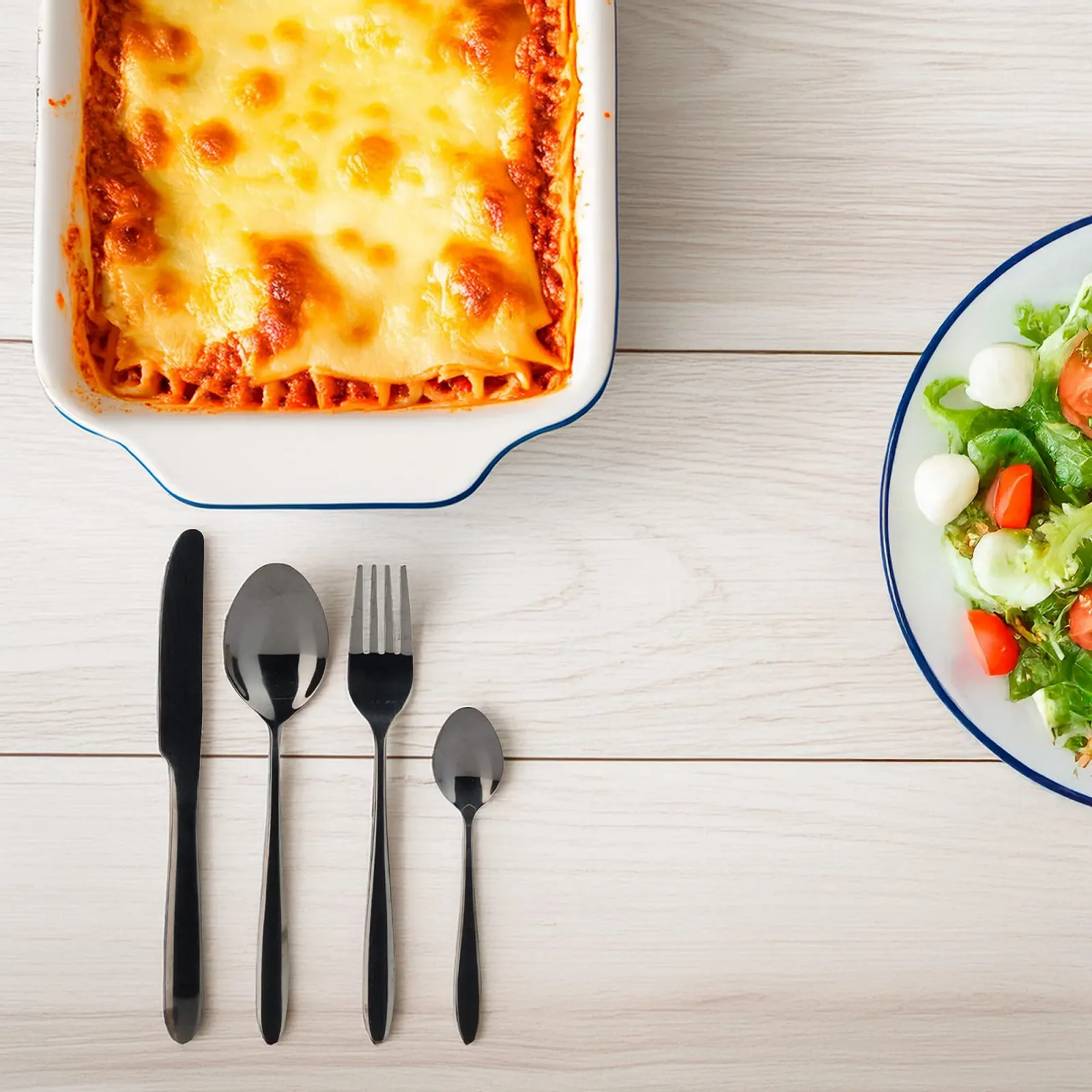 Набір столових приборів Well Home 24 предмети нержавіюча сталь з чорним покриттям, фото №4 Набір столових приборів Well Home 24 предмети нержавіюча сталь з чорним покриттям, фото №4