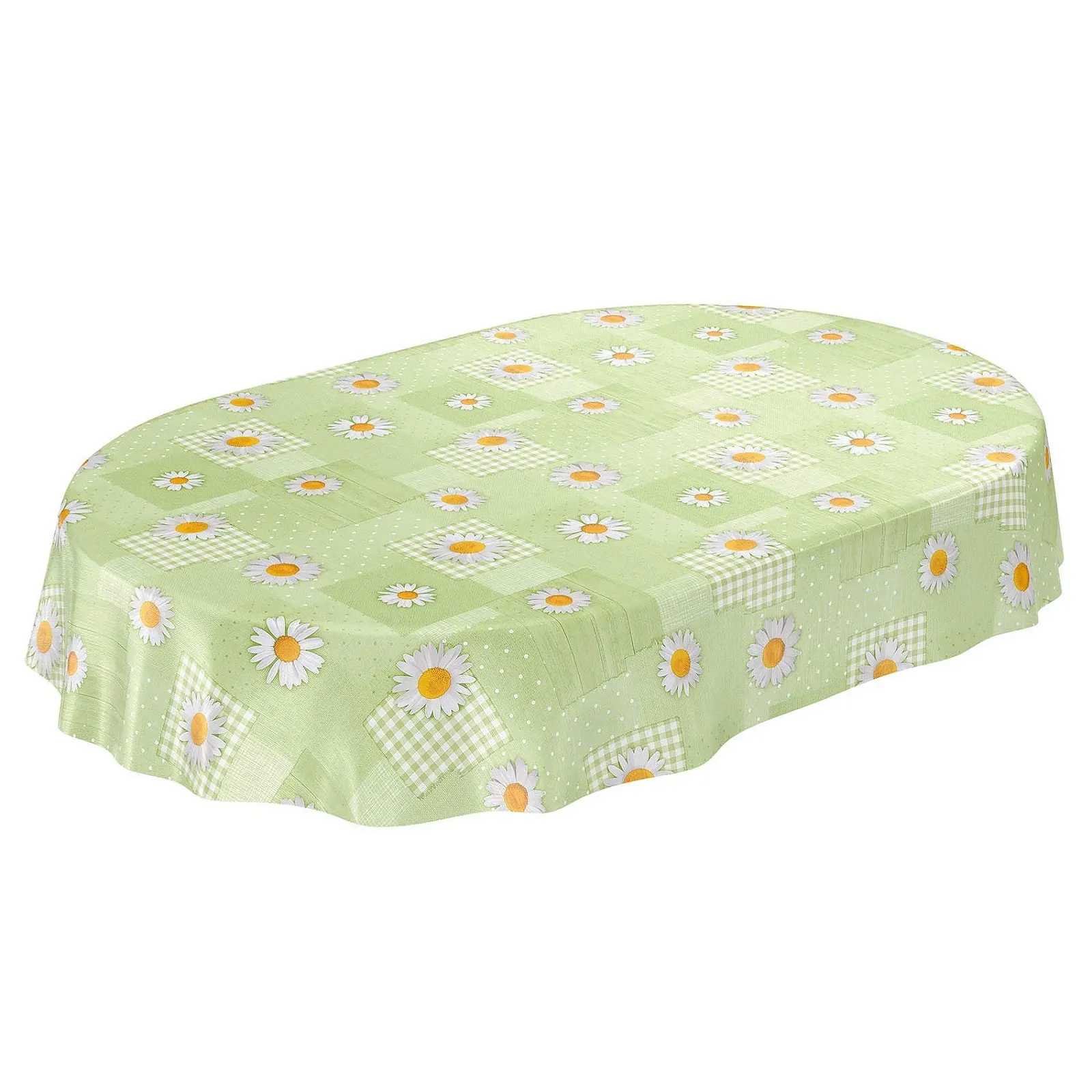Скатертина клейонка Anro Oilcloth Chamomile Patchwork миється, фото №1