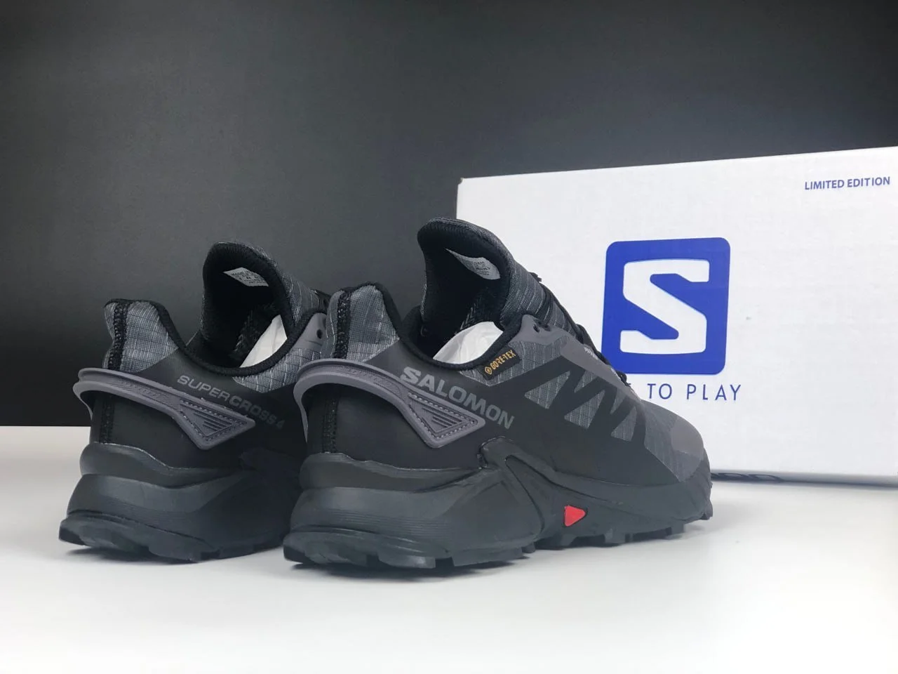 Чоловічі термо кросівки Salomon Supercross 4 Gore-Tex сірі демісезонні, фото №3 Чоловічі термо кросівки Salomon Supercross 4 Gore-Tex сірі демісезонні, фото №3