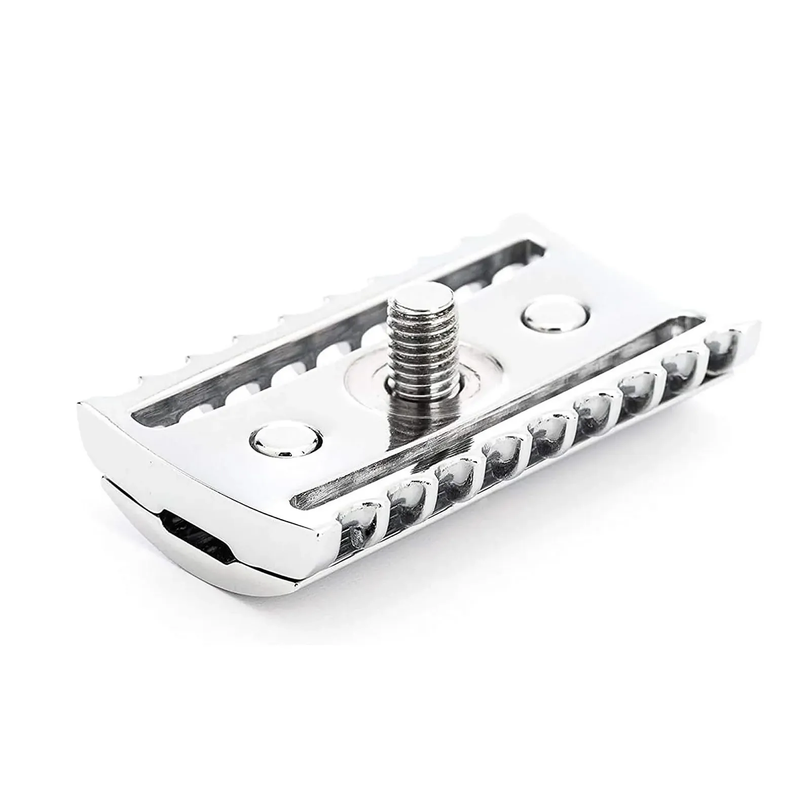 Т-образная бритва MÜHLE TRADITIONAL R41 открытый гребень Черная ручка Хром, фото №3