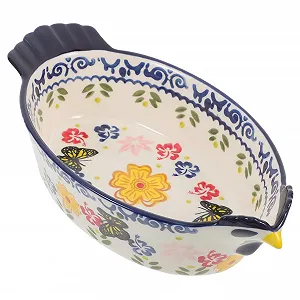 Форма для запікання GLEAVI керамічна з подвійними ручками дизайн курка - Фото 1